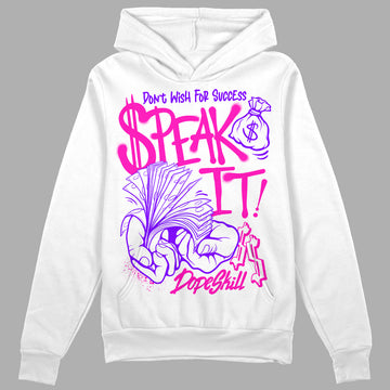 Dunk Low GS “Active Fuchsia” DopeSkill Hoodie Sweatshirt Speak It Graphic Streetwear - White