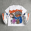 “Knicks” 3s DopeSkill Oversize Print T-Shirt Pour Up Graphic