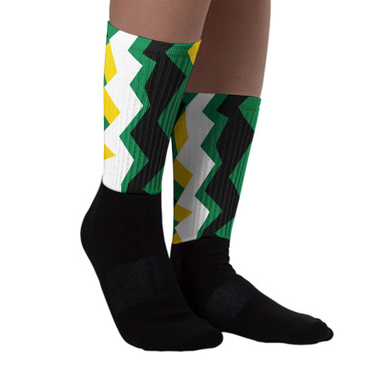 Green Collection DopeSkill Sublimated Socks ZicZac Graphic