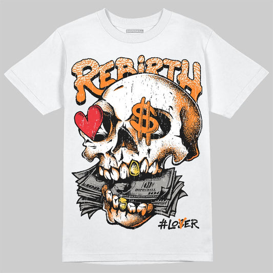 Jordan 3 “Orange Citrus” DopeSkill T-Shirt Rebirth Graphic Streetwear - White 