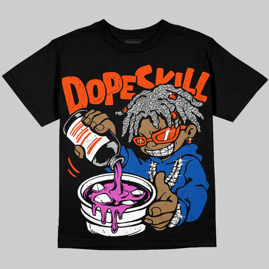 Jordan 3 Knicks DopeSkill T-Shirt Pour Up Graphic Streetwear - Black