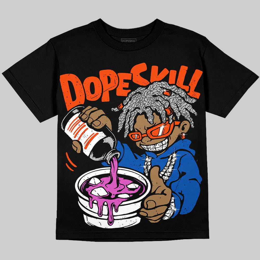 Jordan 3 Knicks DopeSkill T-Shirt Pour Up Graphic Streetwear - Black