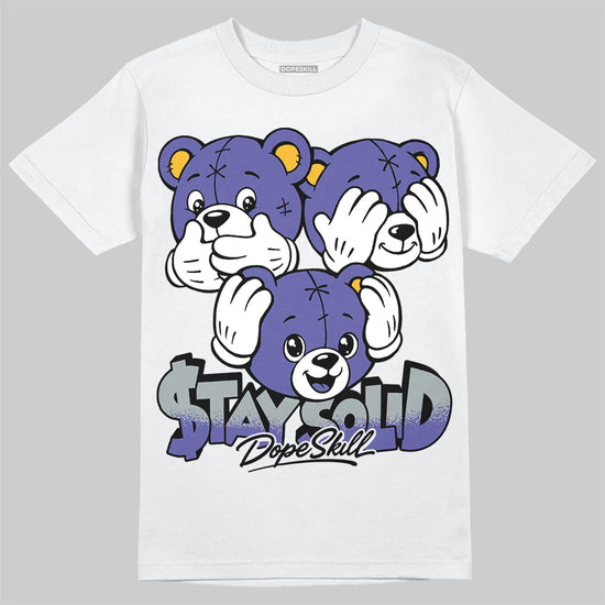 Jordan 4 Lakers DopeSkill T-Shirt Stay Solid Graphic Streetwear - White 