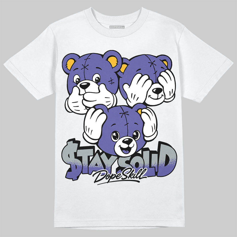 Jordan 4 Lakers DopeSkill T-Shirt Stay Solid Graphic Streetwear - White 