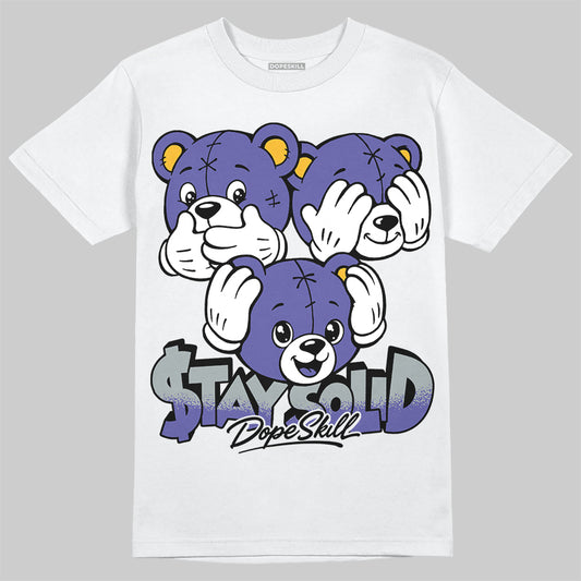 Jordan 4 Lakers DopeSkill T-Shirt Stay Solid Graphic Streetwear - White 