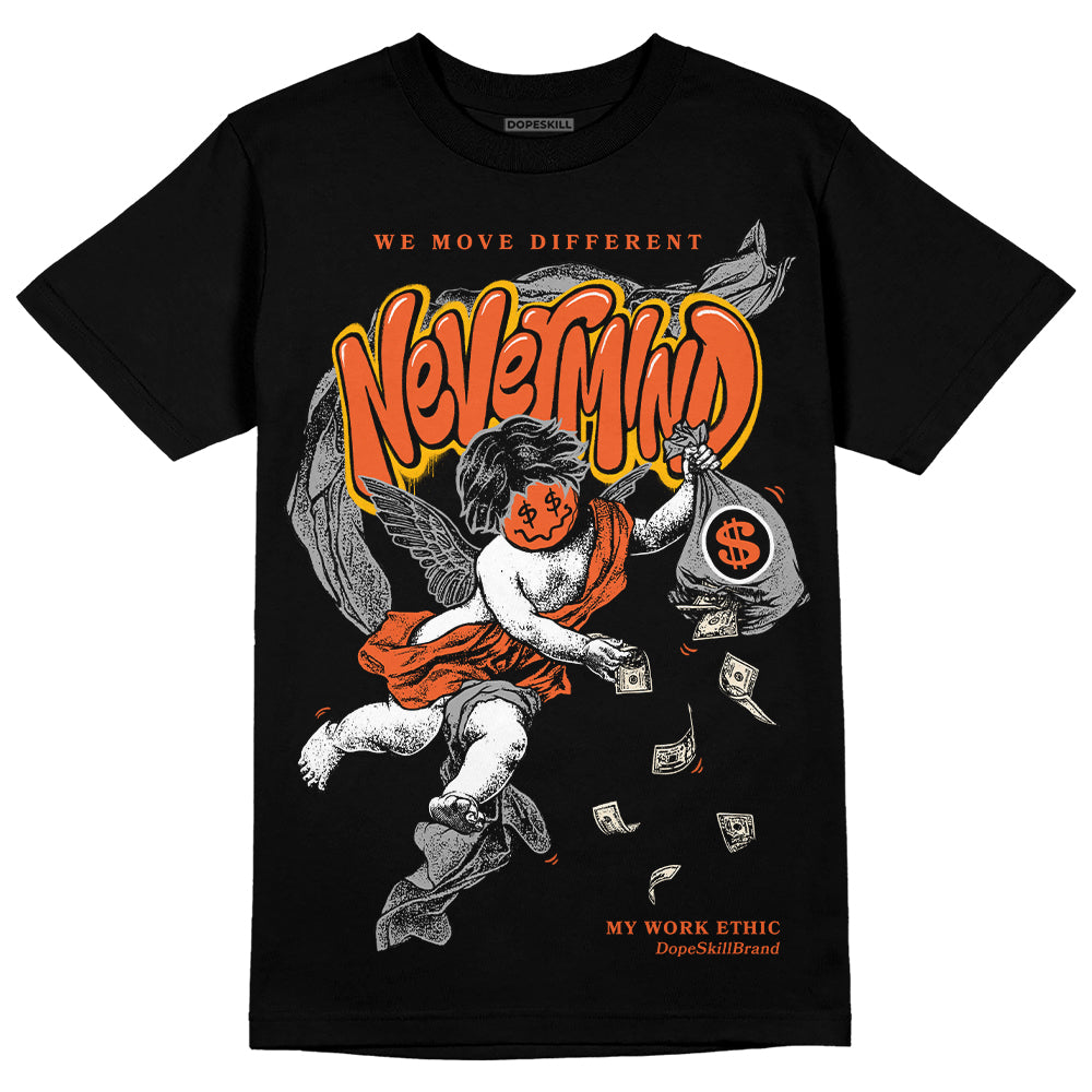 Jordan 3 Georgia Peach DopeSkill T-Shirt Nevermind Graphic Streetwear - Black