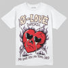 A Ma Maniere x Air Jordan 4 "Phantom" DopeSkill T-Shirt Crying Heart Graphic Streetwear - White 