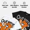 'Orange Citrus' 3s DopeSkill T-Shirt Out Here Being Cute Graphic