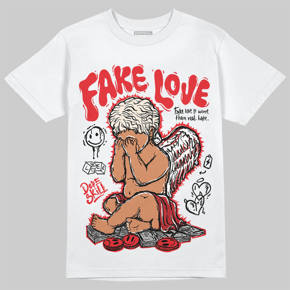 Adidas Samba OG ‘Talchum Pack ‑ Scarlet’ DopeSkill T-Shirt False love Graphic Streetwear - White