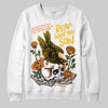 Orange, Black & White Sneakers DopeSkill Sweatshirt Reap What You Sow Graphic Streetwear - White