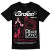 Jordan 1 Retro High '85 OG Metallic Burgundy DopeSkill T-Shirt Broken Bones Graphic Streetwear - Black