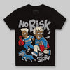 Jordan 3 Retro OG Rare Air DopeSkill Toddler Kids T-shirt No Risk No Story Graphic Streetwear - Black