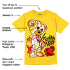 Yellow Ochre 6s DopeSkill Yellow T-shirt Broken Heart Graphic