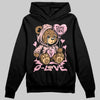 AMIRI White & Pink Stars Court Sneakers DopeSkill Hoodie Sweatshirt Broken Bear Graphic Streetwear - Black