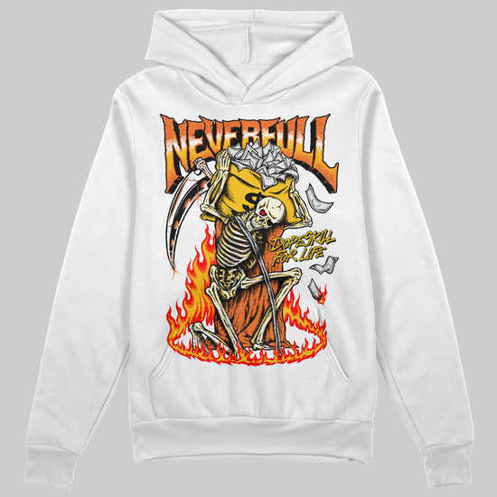 Orange, Black & White Sneakers DopeSkill Hoodie Sweatshirt Heartless Graphic Streetwear - White