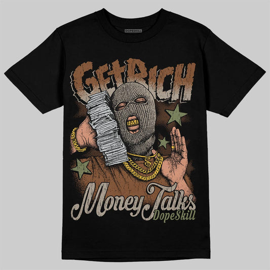 New Balance ABZORB 2010 “Pecan” DopeSkill T-Shirt Get Rich Graphic Streetwear - Black
