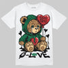 Jordan 13 GS “Pine Green” DopeSkill T-Shirt Broken Bear Graphic Streetwear - White