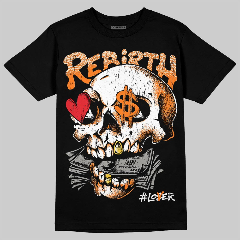 Jordan 3 “Orange Citrus” DopeSkill T-Shirt Rebirth Graphic Streetwear - Black