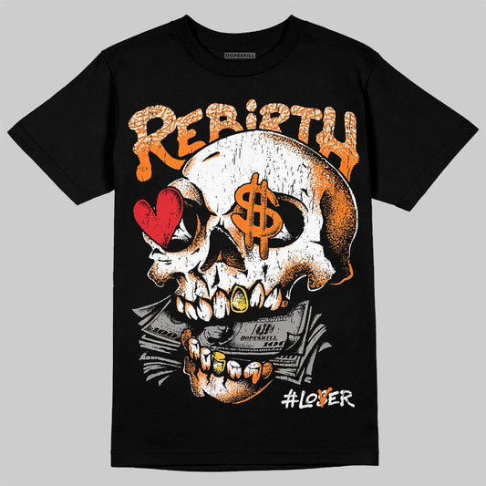 Jordan 3 “Orange Citrus” DopeSkill T-Shirt Rebirth Graphic Streetwear - Black