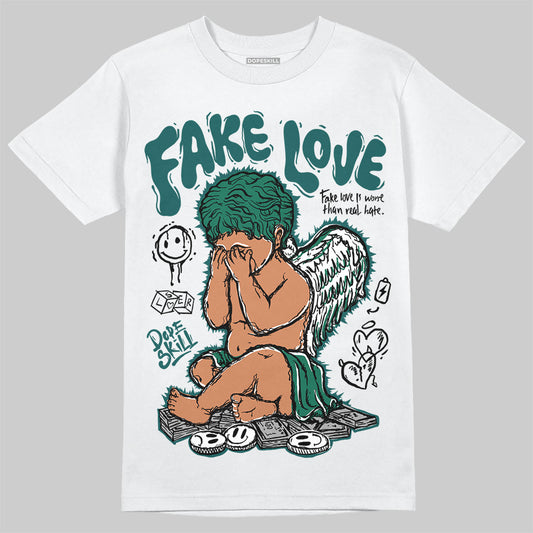 ASICS Gel-1130 'White Dark Neptune' DopeSkill T-Shirt False Love Graphic Streetwear - WHite