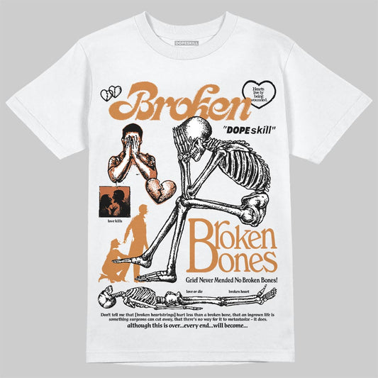 Jordan 14 Golf "US Open" DopeSkill T-Shirt Broken Bones Graphic Streetwear - White