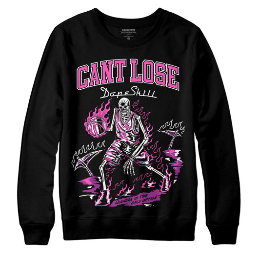 Jordan 4 GS “Hyper Violet” DopeSkill Sweatshirt Cant Lose Graphic Streetwear - Black
