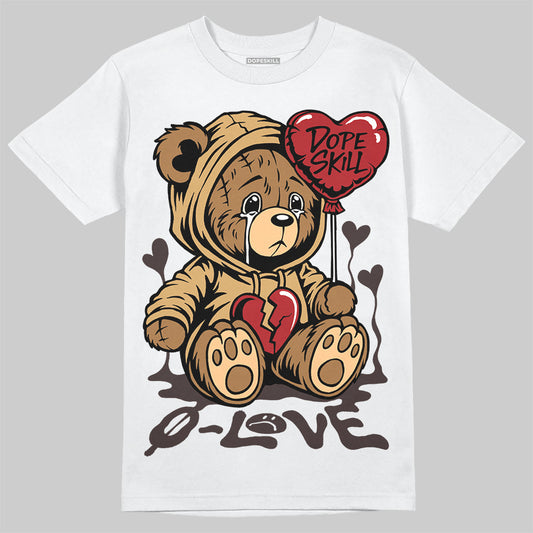 Jordan 5 “Earth/Metallic Gold” DopeSkill T-Shirt Broken Bear Graphic Streetwear - White