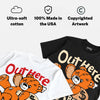 'Orange Citrus' 3s DopeSkill T-Shirt Out Here Being Cute Graphic