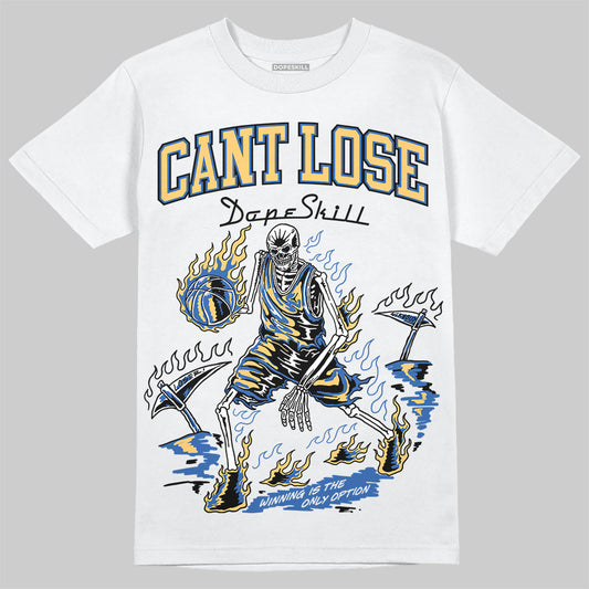 Travis Scott x Air Jordan 1 Low OG “Canary” DopeSkill T-Shirt Cant Lose Graphic Streetwear - White