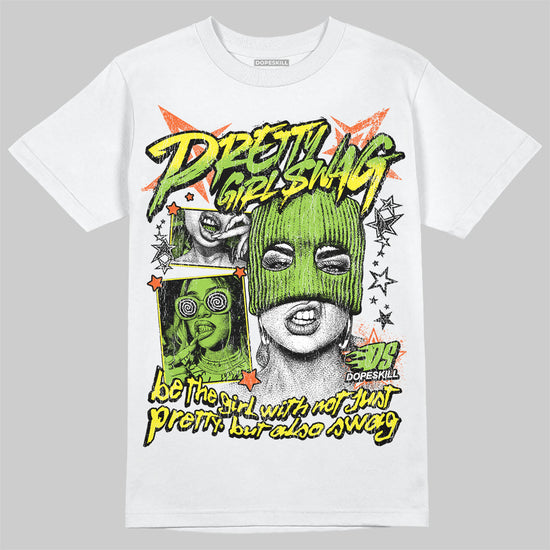 Neon Green Sneakers DopeSkill T-Shirt Pretty Girl Swag Graphic Streetwear - White