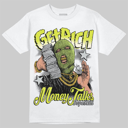 Air Max 90 x Patta Cyber and Particle Grey DopeSkill T-Shirt Get Rich Graphic Streetwear -  White