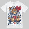 Jordan 4 SB “Summit White/Navy” DopeSkill T-Shirt Broken Bear Graphic Streetwear - White