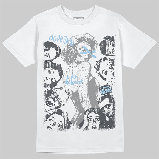 Jordan 5 Retro Wolf Grey (2026) DopeSkill T-Shirt Built Different Graphic Streetwear - White