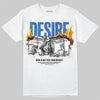 Jordan 3 "True Blue" DopeSkill T-Shirt Desire Graphic Streetwear - White