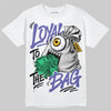 Jordan 4 Lakers DopeSkill T-Shirt Loyal To The Bag Graphic Streetwear - White