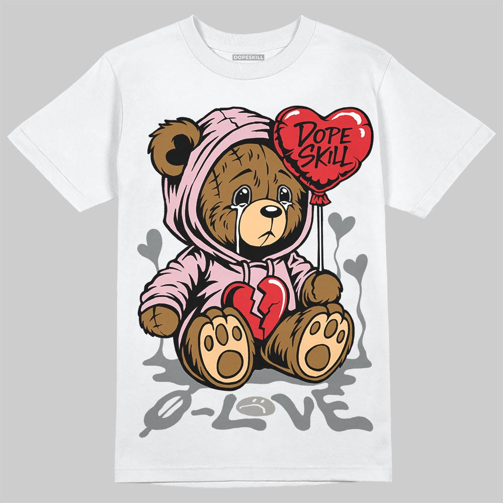 Air Max 95 OG “Pink Foam” DopeSkill T-Shirt Broken Bear Graphic Streetwear - White
