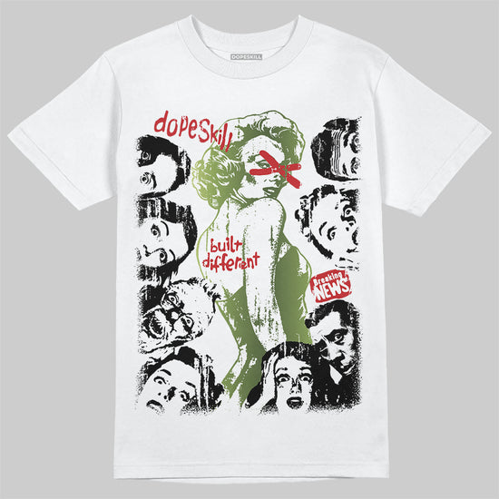 Foamposite Pro 'Pine Green' DopeSkill T-Shirt Built Different Graphic Streetwear - White