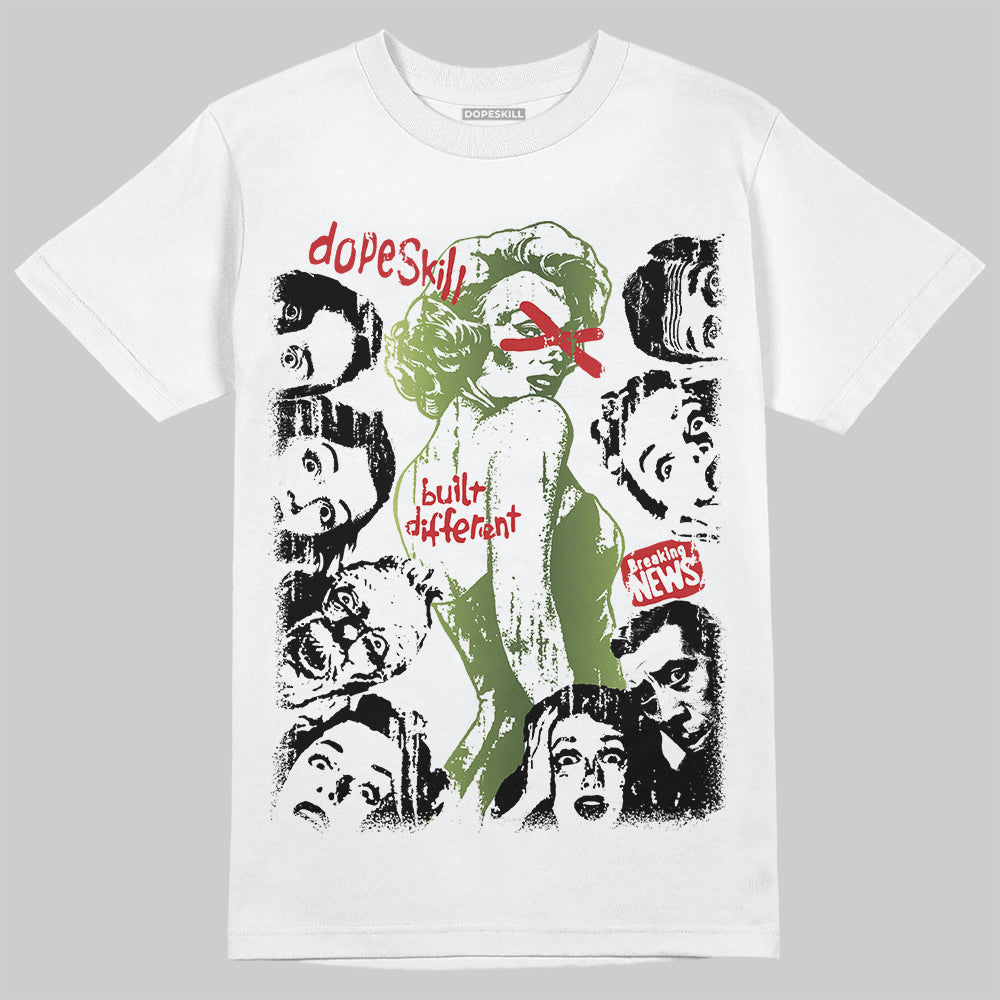 Foamposite Pro 'Pine Green' DopeSkill T-Shirt Built Different Graphic Streetwear - White