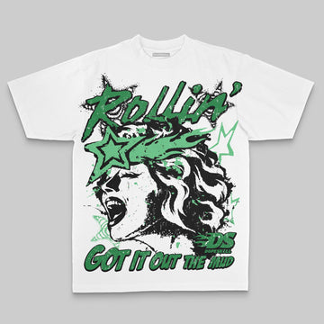 Green Oversize Print Got It Out The Mud DopeSkill Graphic Premium T-shirt Streetwear - White