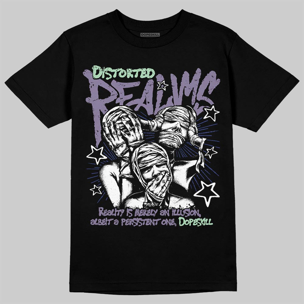 Jordan 1 Retro Low OG Zion Williamson Voodoo Alternate DopeSkill T-Shirt Distorted Realms Graphic Streetwear - black