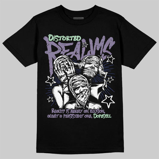 Jordan 1 Retro Low OG Zion Williamson Voodoo Alternate DopeSkill T-Shirt Distorted Realms Graphic Streetwear - black