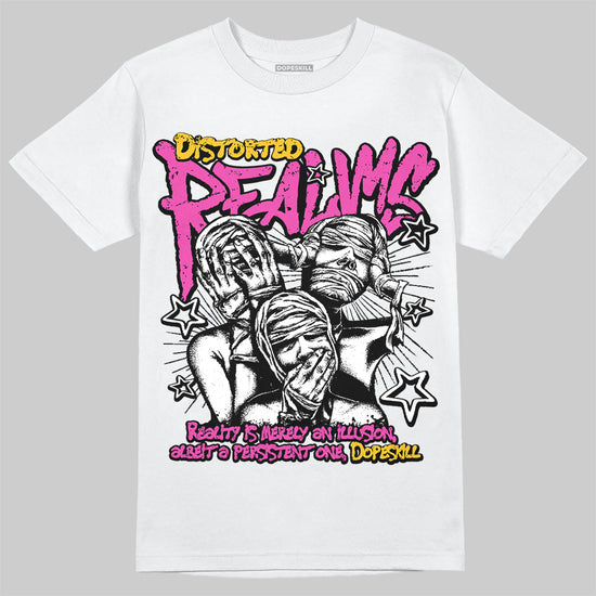 Jordan 4 “Comic” DopeSkill T-Shirt Distorted Realms Graphic Streetwear - White