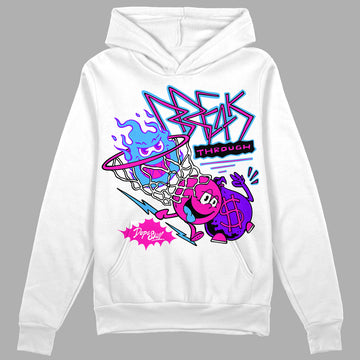 Dunk Low GS “Active Fuchsia” DopeSkill Hoodie Sweatshirt Break Through Graphic Streetwear - White