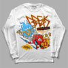 Red Sneakers DopeSkill Long Sleeve T-Shirt Break Through Graphic Streetwear - White