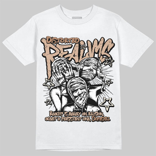 Jordan 4 Retro Cozy Girl DopeSkill T-Shirt Distorted Realms Graphic Streetwear - White