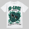 Jordan 4 Retro Oxidized Green DopeSkill T-Shirt Crying Heart Graphic Streetwear - White