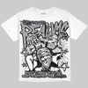 Jordan 5 Retro Wolf Grey (2026) Oversize Print 'Distorted Realms' DopeSkill Graphic T-shirt Streetwear - White 