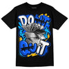 Royal Blue Sneakers DopeSkill T-Shirt Don't Quit Graphic Streetwear - Black