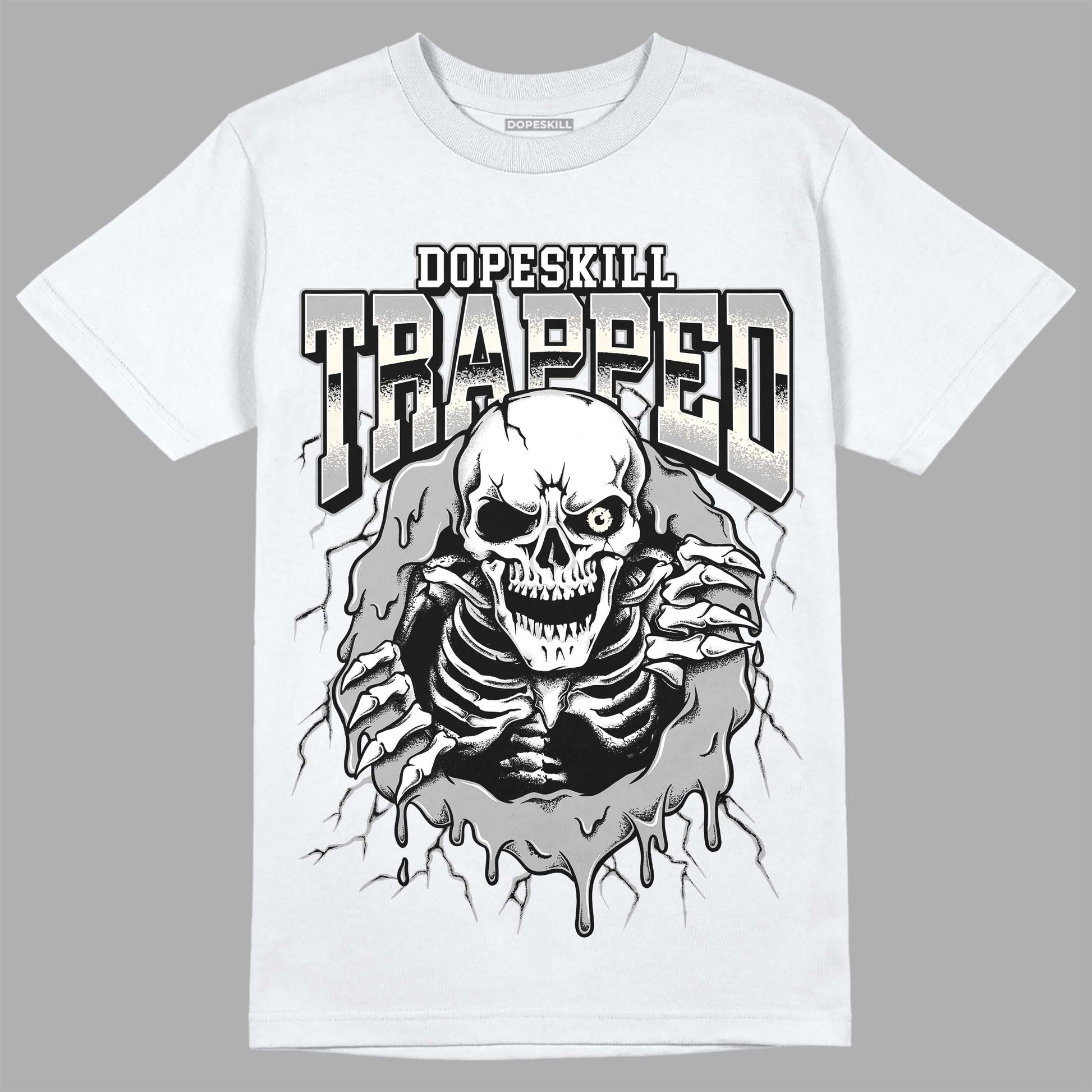 Jordan 3 “Off Noir” DopeSkill T-Shirt Trapped Halloween Graphic Streetwear - White