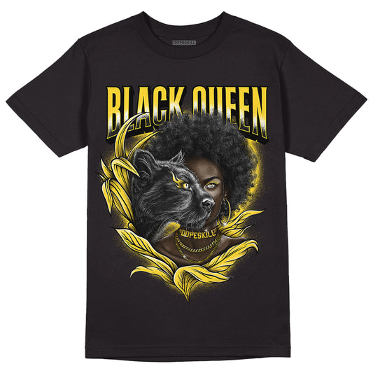 Jordan 4 Tour Yellow Thunder DopeSkill T-Shirt New Black Queen Graphic Streetwear - Black